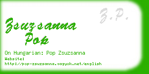 zsuzsanna pop business card